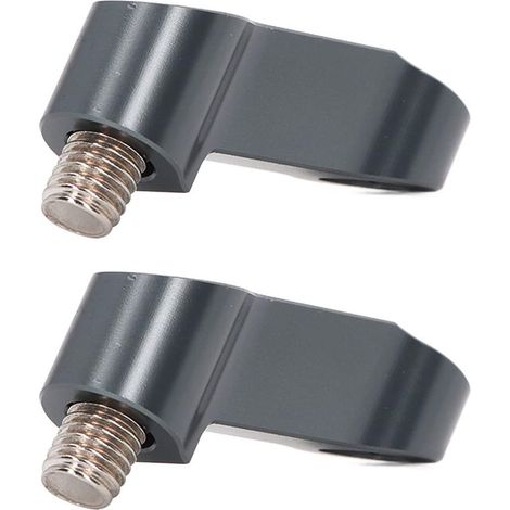 Rallonges de Rétroviseur de Moto, Adaptateur de Rétroviseur de Moto, Outil d'extension de de en Alliage d'aluminium 1 Paire 0,39 Pouces pour (GRAY) (1/5)