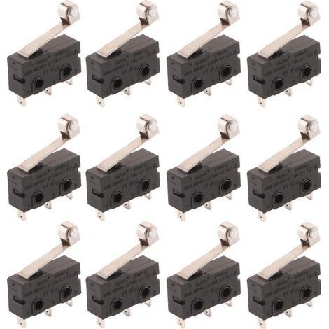 12 pcs T125 Charnière Type De Levier Miniature Micro Switch SPDT Snap Action Commutateur Snap Action (1/4)