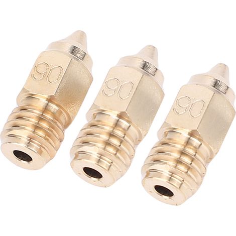 Lot de 3 buses imprimante 3D laiton 0.6mm M6x15mm pour Ender 5 Maximum résistant à l'usure haute température 300°C (1/5)