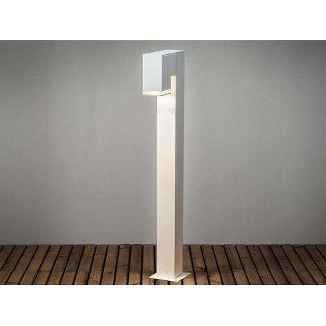 Moderne Pollerleuchte POLLUX in Weiß, Höhe 100cm (1/5)
