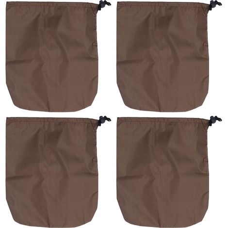 4 pièces housse de protection pour rétroviseur de voiture, couverture anti-gel pour robinet en taffetas polyester 190T, marron (1/5)