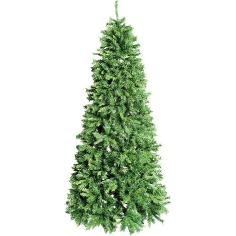 ALBERO DI NATALE h.210 cm 2,10 m "BERLINO" BASE 105 cm 928 RAMI SISTEMA A GANCIO