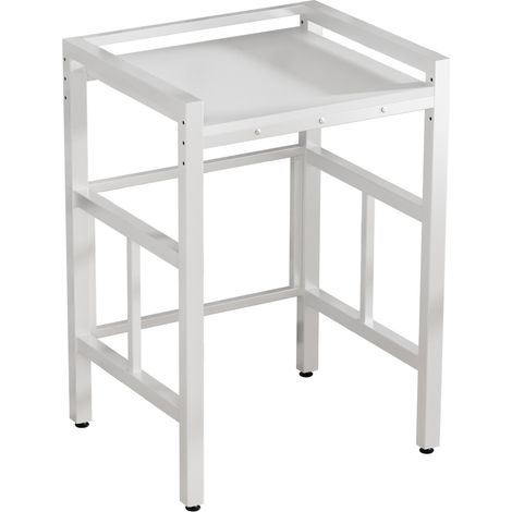 Support de stockage sur pied - support de stockage pour sèche-linge, avec une capacité de charge de 250 kg, la hauteur du support de stockage est réglable, adapté pour placer des machines à laver, des (1/5)