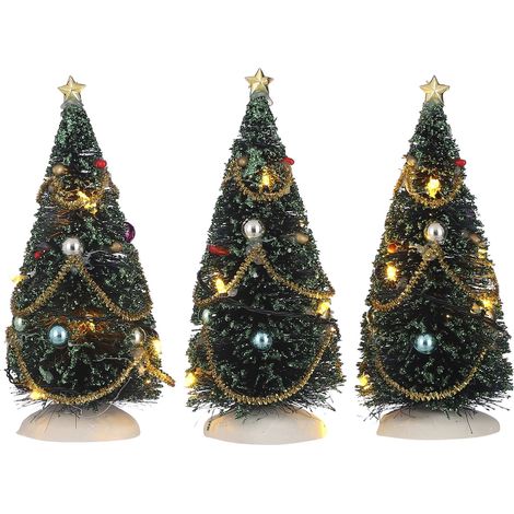 Luville Village de Noël miniature Vert H15xl9xL9cm (1/3)
