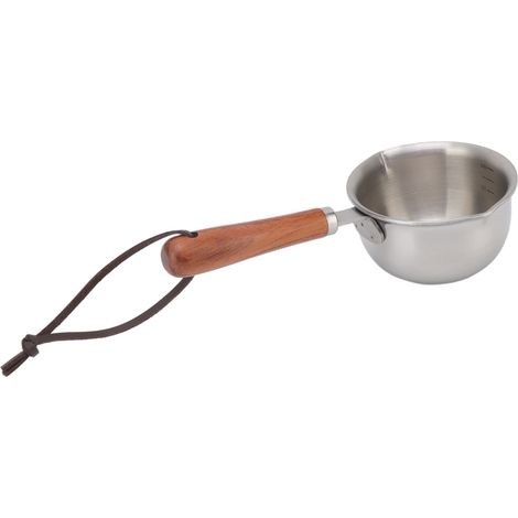 Mini-Butterwärmer, schnelles Erhitzen von Öl, Edelstahltopf, tiefer Boden, kleiner Milchtopf, Größe S, 165 x 42 x 45 mm (1/5)
