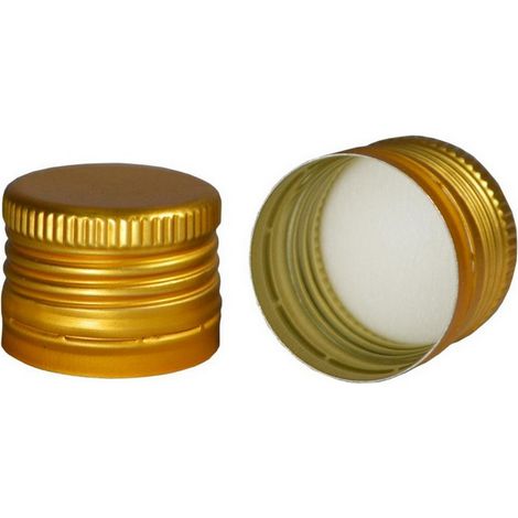 1CF TAPPO A VITE IN ALLUMINIO PER DAMA IN VETRO  mm. 35x18 - Pz.5