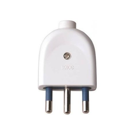 Spina S17 16A 3P Diritta Bianca (Ecova Cod. 33007)
