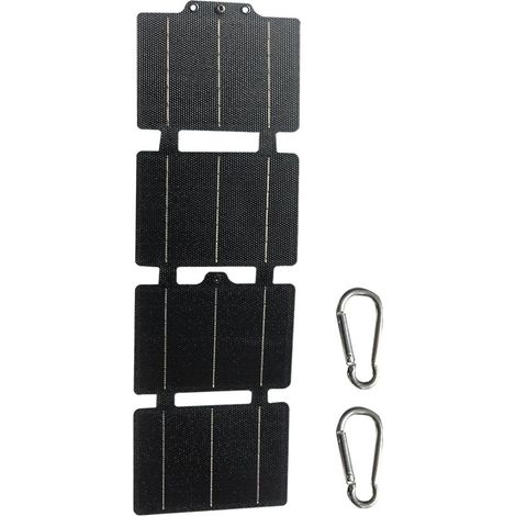 Faltbares 14-W-Solarladegerät für Camping – Leichtes, hocheffizientes Ladegerät für Smartphones und Tablets, ideal für Camping und Wandern (1/5)