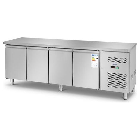 Table réfrigérée - Royal Catering - volume : 450 litres - plan de travail en inox (1/5)