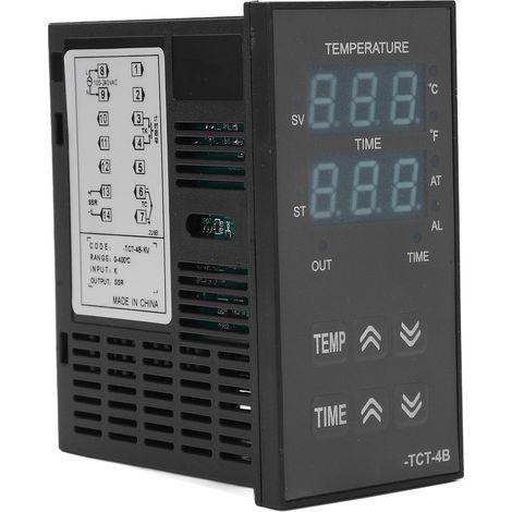Thermostat à affichage numérique et régulation PID pour presse à chaud 100-240 V (1/5)