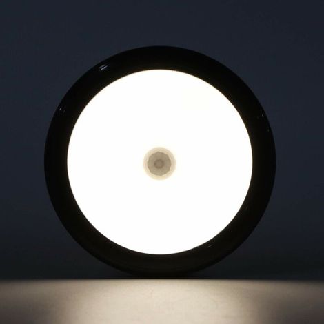 Jeffergarden Wosune Lampe à capteur de Mouvement, Lampe de Nuit à capteur 83x83x16mm avec vis pour éclairage de Nuit pour escaliers sous-sols pour Armoire penderie (1/5)