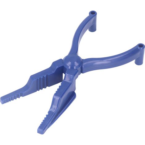 Pince à clou tenue fixe ABS protection doigts outil manuel bleu portable sécurité pour décoration fête éclairage extérieur lot de 1 (1/5)