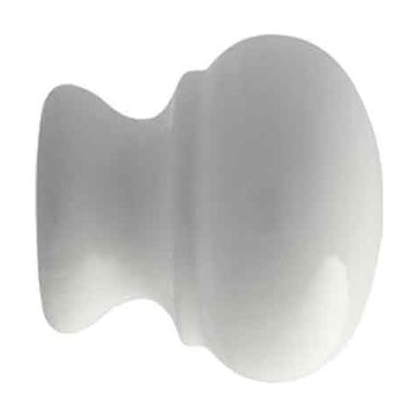 Pomolo Legno Laccato 101 Ø 30 Bianco (1/2)