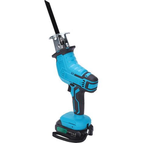 Electric reciprocating electric saber saw, outdoor portable small logging chainsaw, lithium battery saber saw, AC100-240V (two batteries and one charger) (shipped with battery) (overweight shipment vi (1/5)
