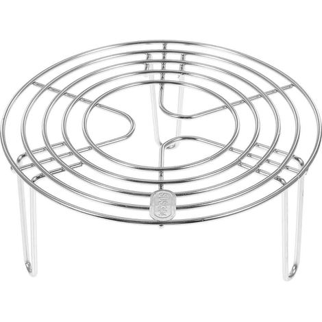 Stainless Steel Steam Rack Multifunctional,, Compact, Strong and Break-Resistant Kitchen Cooking Accessory (1/5)