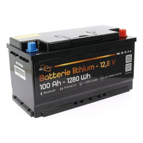 Batterie Lithium Lifepo4 100ah Elektron Format L5 Bluetooth Camping-car & Van (1/5)