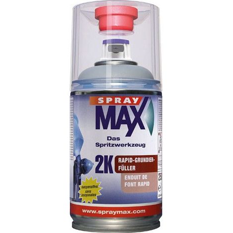 Bombe aérosol - Enduit de fond - Gris - Automobile - 2K Spray max