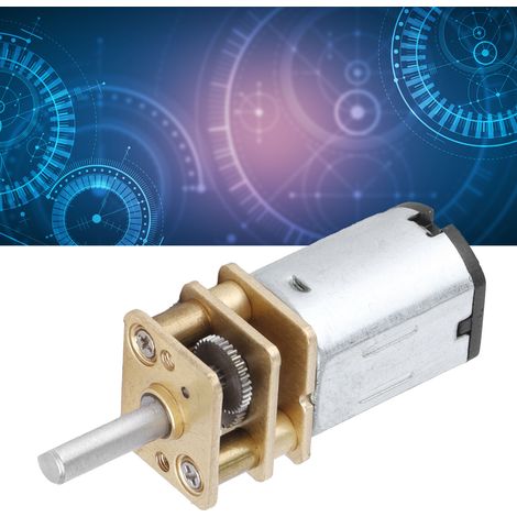 Moteur réducteur à courant continu 12FN20, 6 V CC, 40 tr/min, 3 x 10, moteur à verrouillage intelligent (1/5)