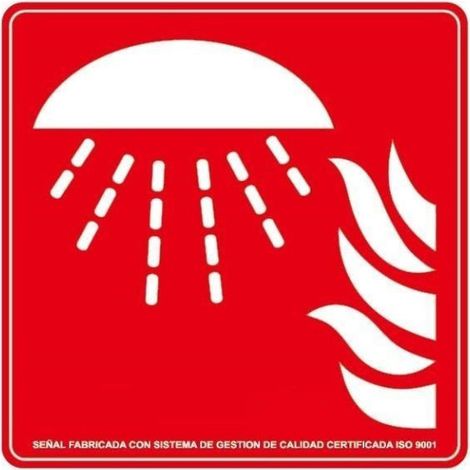 Señal Indica Agente Extintor SEKURECO                         210 x 210 mm                          Clase A (PVC 1 mm) (1/2)