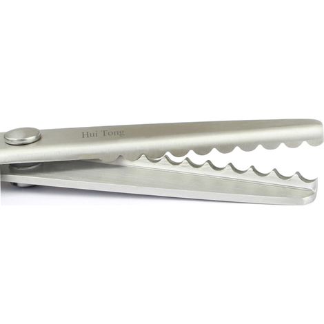 Ciseaux cranteurs puissants et affûtés pour tissu, dents zigzag et feston, ciseaux de couture, 3 mm, 5 mm, 7 mm, set de 6 avec feston 7 mm (1/5)