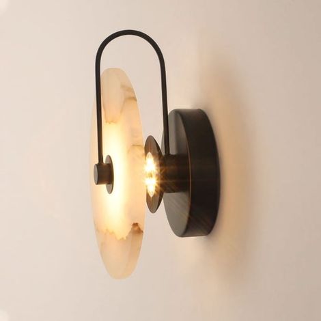 Applique murale LED simple, décoration en marbre espagnol naturel (1/3)