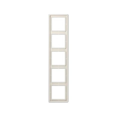 Jung Marco quíntuple, LS 990, IP 44, duroplástico, blanco, montaje vertical y horizontal LS 985 W