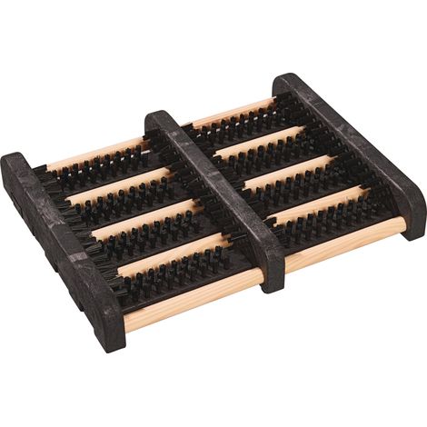 Fußmatte schwarz/natur 100% PP L270xB340xS55mm