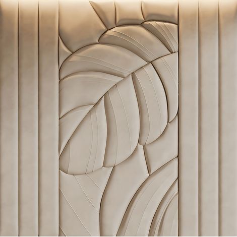 Papier peint panoramique - Bois 3D - 130 cm x 130 cm (1/2)