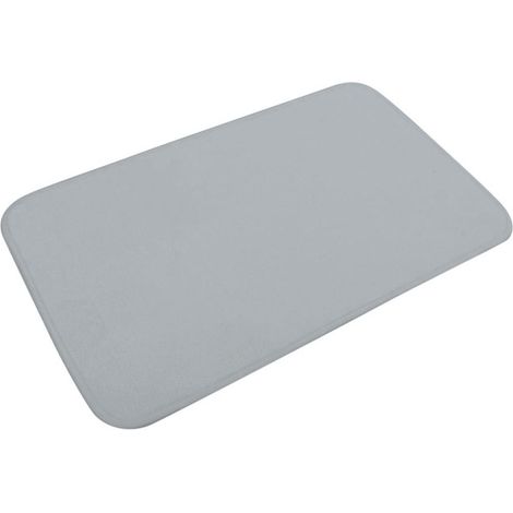 Tapis de Bain Microfibre "Vitamine II" 45x75cm Gris Clair (1/4)