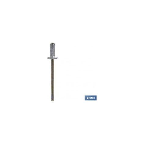 Pacchetto di 1000 rivetti in alluminio multigrip 3,2 x 08 mm