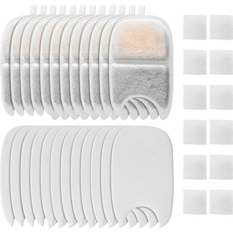 Lot de 12 filtres de rechange KTNAid pour fontaine à eau pour animaux de compagnie FEELNEEDY135 fl oz/4 L, fontaine à eau sans fil pour chats, modèles YPD-C004S et YPD-C004P (1/5)