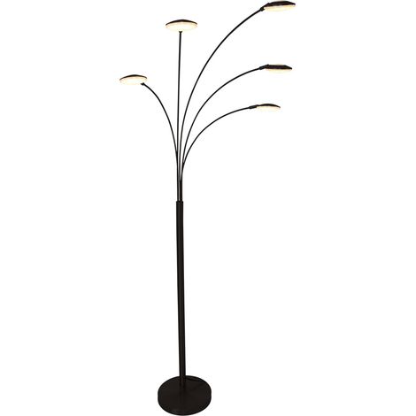 Mexlite - lampada da terra - Synna - nero - metallo - LED - (1/4)