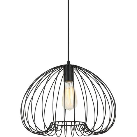 Lámpara colgante meddi 1 E27 negro italux MDM-4583-1 BK (1/2)
