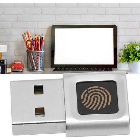 Lecteur d'empreintes digitales USB 360°, reconnaissance rapide et haute sensibilité pour PC portable Windows (1/5)