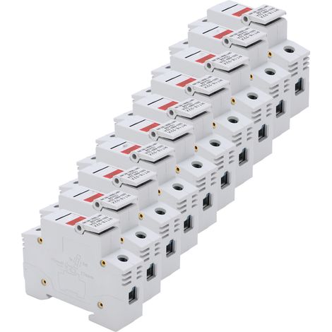 Support fusible RT18-32X à voyant LED, 32A 500-690V, pôle unique pour rail DIN