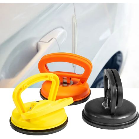 Kit 3 pièces Débosselage Voiture 12cm Ventouse Extraction Rayures Carrosserie Verre Miroir Carrelage (1/5)
