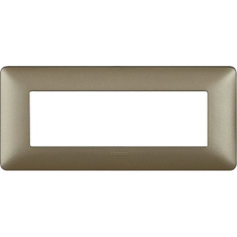 Bticino matix - placca 6 posti colore titanio am4806mta (1/2)