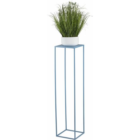 Supporto per fiori blu da terra, 70 cm