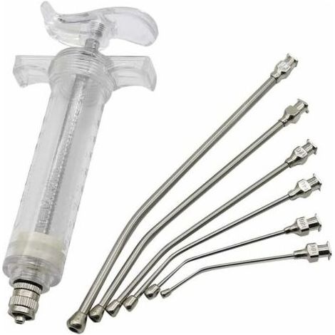20-ml-Vogelfütterungsspritze – 6 gebogene Edelstahl-Fütterungsröhrchen – Handfütterung für Papageien und Kleintiere (1/5)