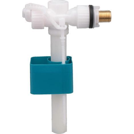 Valve de remplissage latérale silencieuse, filetage en laiton, pour réservoirs de toilettes à entrée latérale (1/3)