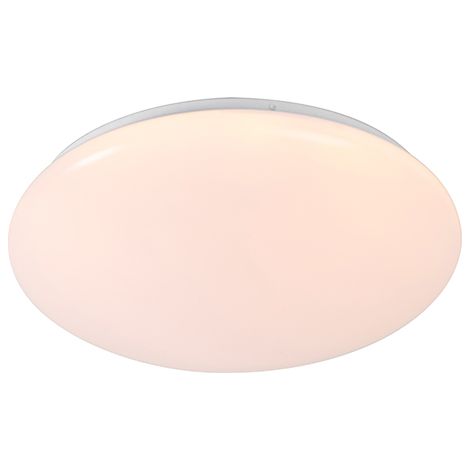 QAZQA Lampada da soffitto iene - Moderno - Plastico - Bianco - Tondo (non sostituibile) LED Max. 1 x 18 Watt