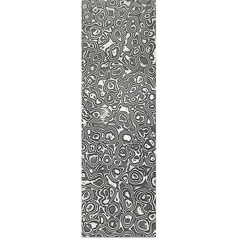 Lame en acier damas brut pour coutelier - Plaque sandwich en acier trempé et lissé