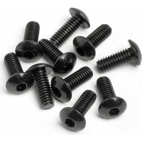 BUTTON HEAD SCREW M4x10mm (Hex Socket/10pcs)