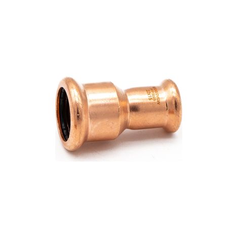 PrimaPress Copper Pressfit Coupler 22x15mm for Water & Gas (1/2)