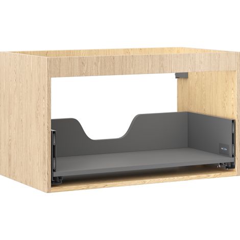 Mexen Box-A Korpus des Waschtischunterschranks 80 cm, 1 Schublade, Eiche - 91AX0-0800-470-1-81 (1/4)