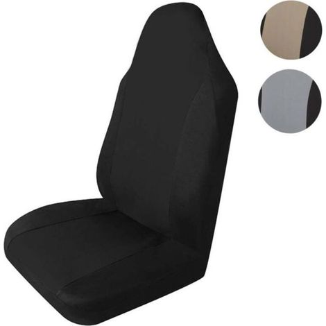 Housse de siège auto universelle Tirol, emballage individuel, résistante, noire/beige/grise (1/5)