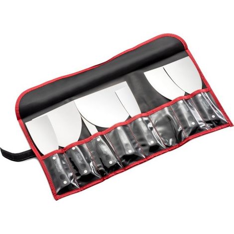 L'Outil Parfait – Trousse professionnelle de 7 couteaux à enduire 2-15 cm – Lame en acier inoxydable – Pour joints plaques de plâtre