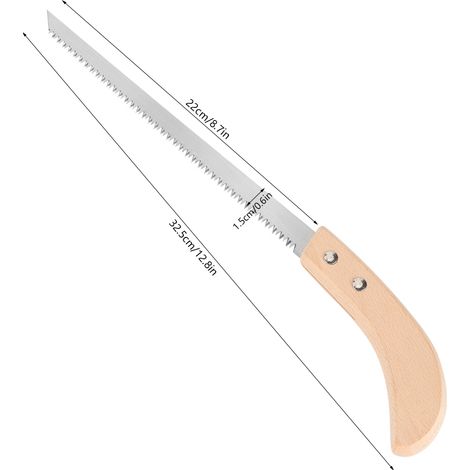 Scie à bonsaï, scie à arbres étroite 325 mm, scie à main à lame étroite, scie à dents fines, outils de jardin (1/5)
