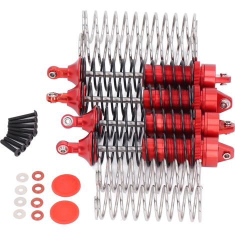 Stoßdämpfer aus Aluminiumlegierung für Vorder- und Hinterachse für ARRMA 1/10 RC-Car, Rot (1/5)