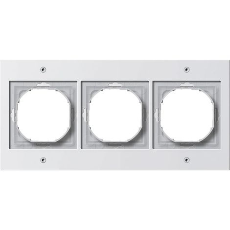 Gira Marco embellecedor 3f Gira TX44 (WG UP) Blanco puro [021366], 0213 66